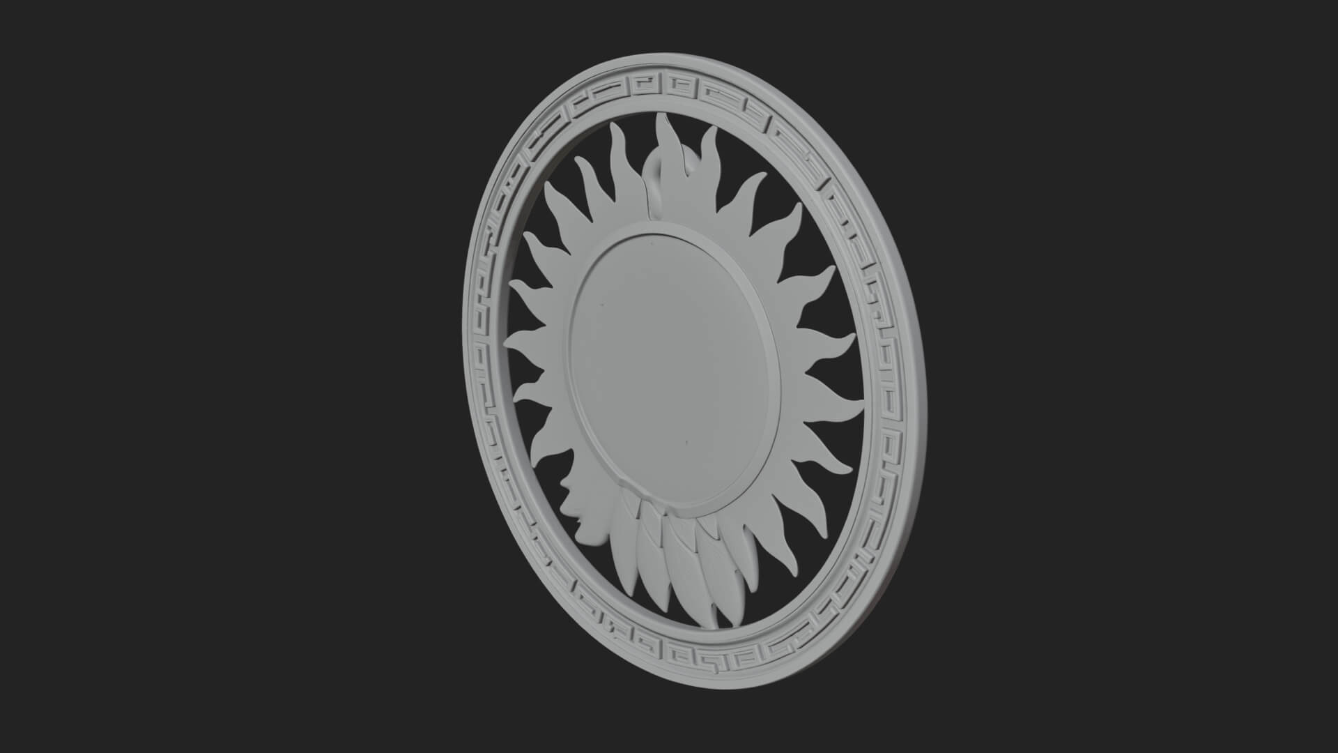 Falcon Head Oval Relief Plaque Design 3 3D Print Model 3D Model