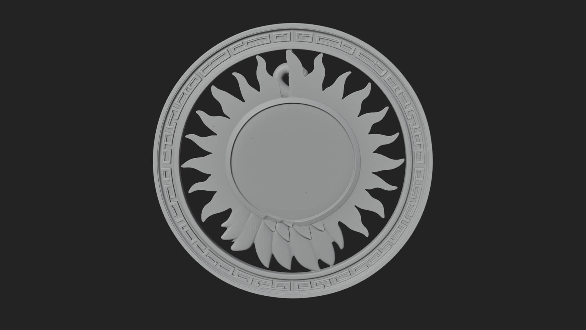 Falcon Head Oval Relief Plaque Design 3 3D Print Model 3D Model