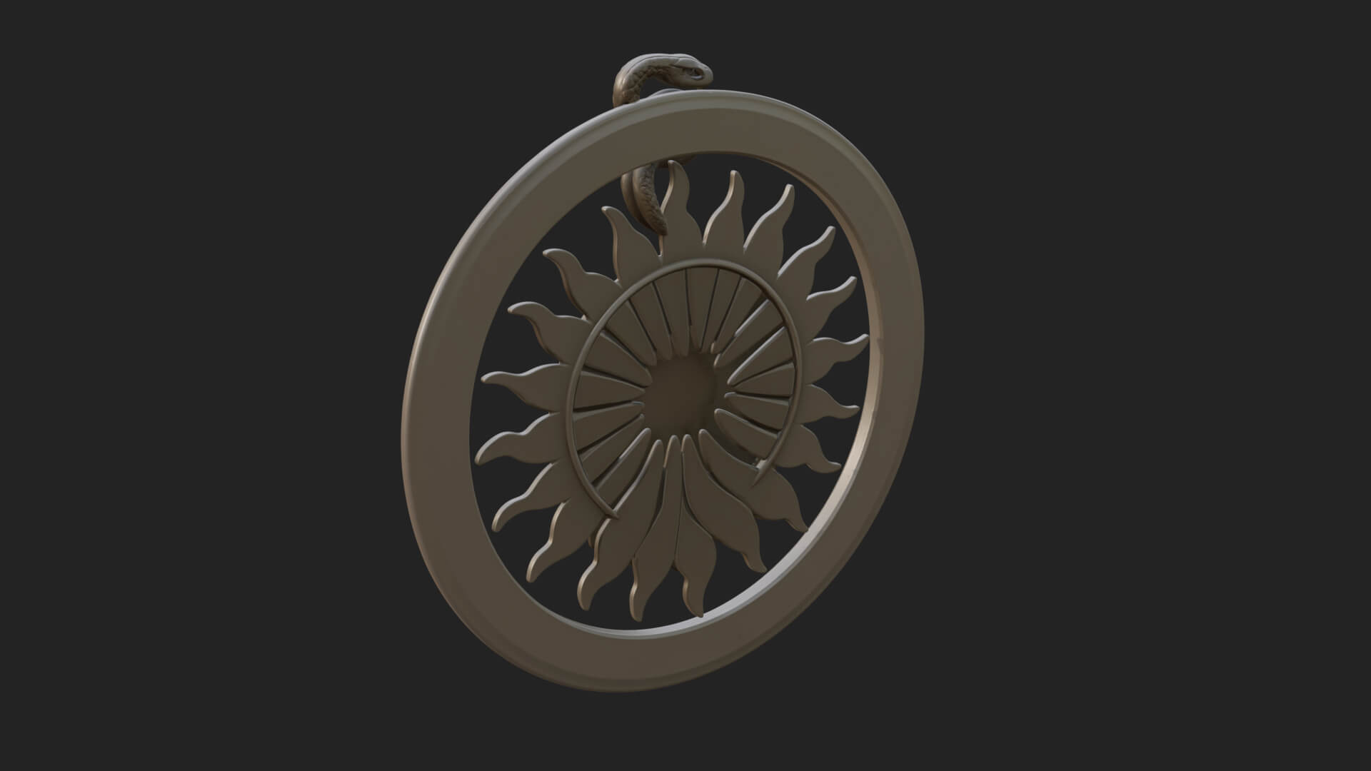 Falcon Head Oval Relief Plaque Design 4 3D Print Model 3D Model