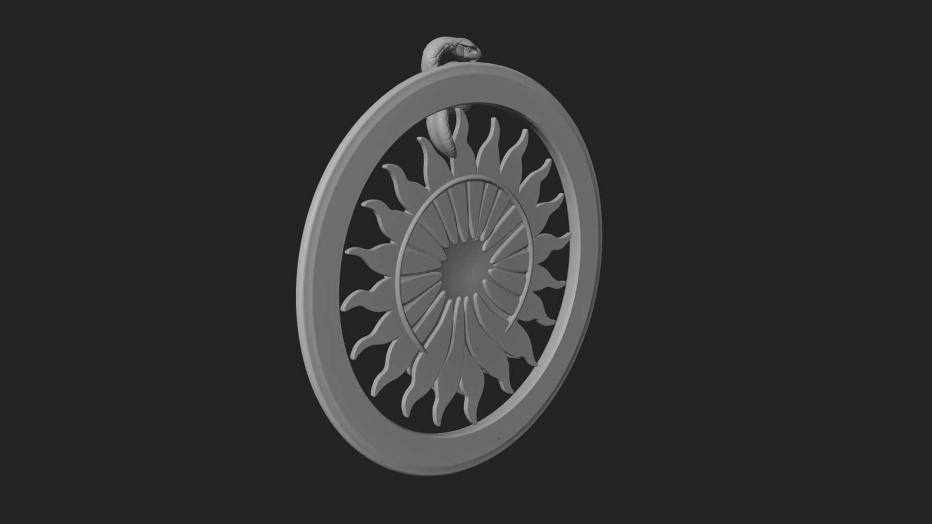 Falcon Head Oval Relief Plaque Design 4 3D Print Model 3D Model