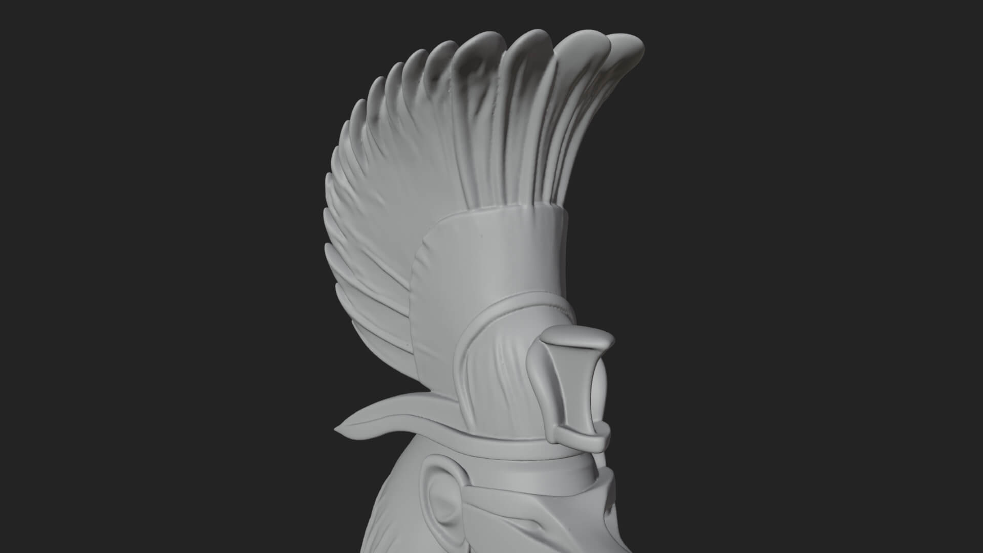 Falcon-Headed Egyptian God Statue Design 1 3D Print Model 3D Model