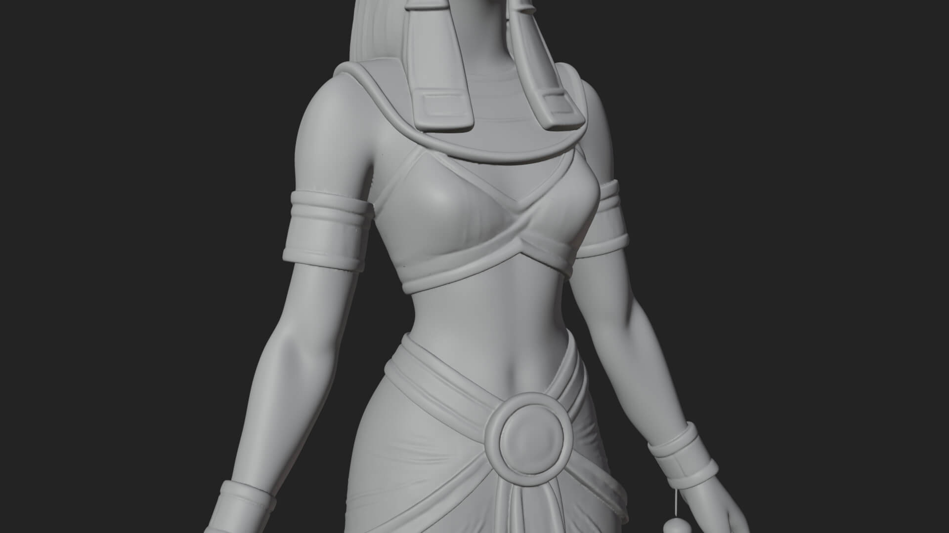 Falcon-Headed Egyptian God Statue Design 1 3D Print Model 3D Model