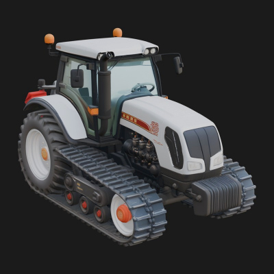 Farm Tractor Model Design 10 3D Print Model