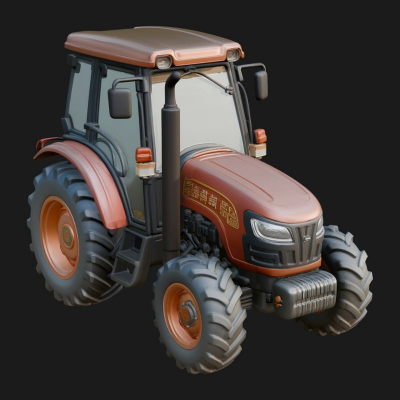Farm Tractor Model Design 11 3d Print Model