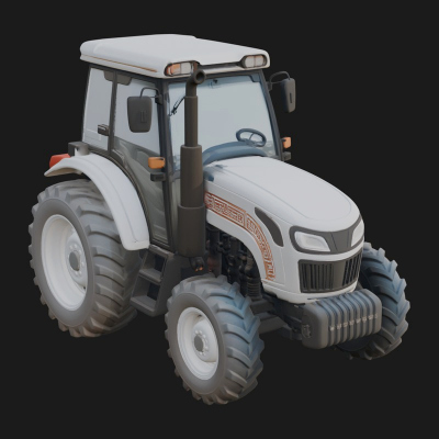Farm Tractor Model Design 12 3D Print Model