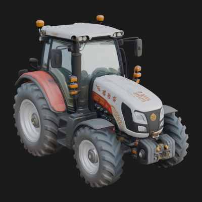 Farm Tractor Model Design 13 3D Print Model