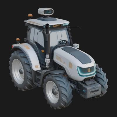 Farm Tractor Model Design 14 3D Print Model