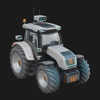 Farm Tractor Model Design 15 3D Print Model