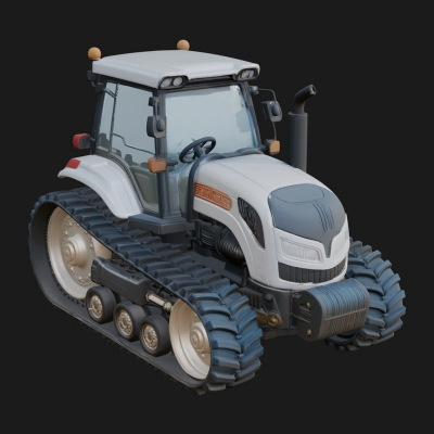 Farm Tractor Model Design 17 3D Print Model