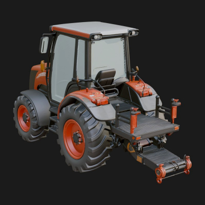 Farm Tractor Model Design 20 3D Print Model