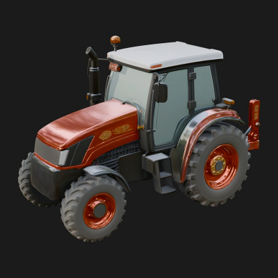 Farm Tractor Model Design 21 3D Print Model