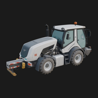 Farm Tractor Model Design 23 3D Print Model