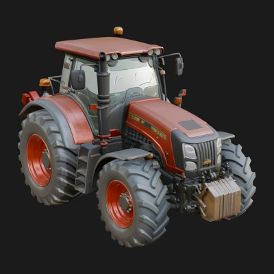 Farm Tractor Model Design 7 3D Print Model