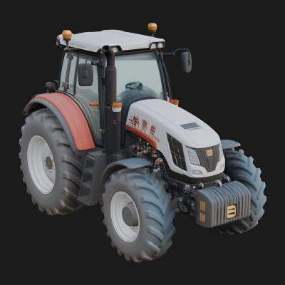 Farm Tractor Model Design 9 3D Print Model
