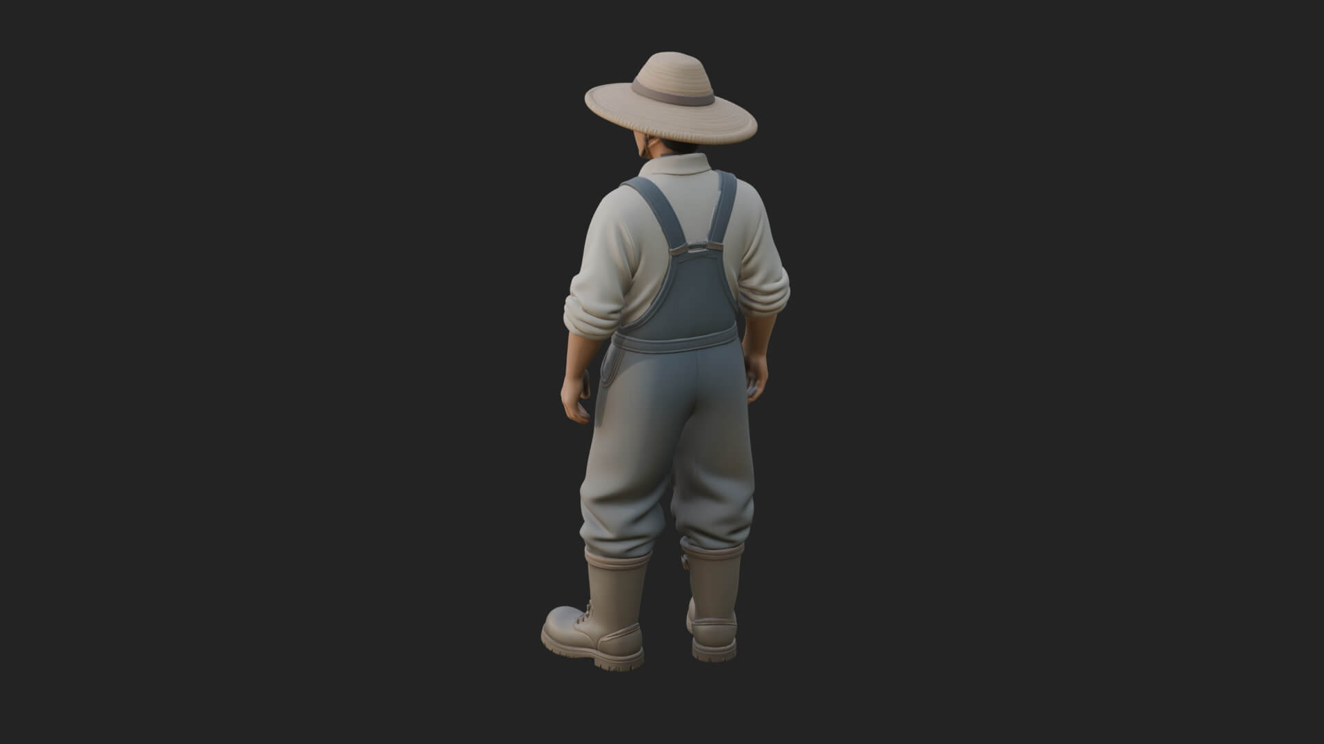 Farmer Man Statue Design 10 3D Print Model 3D Model