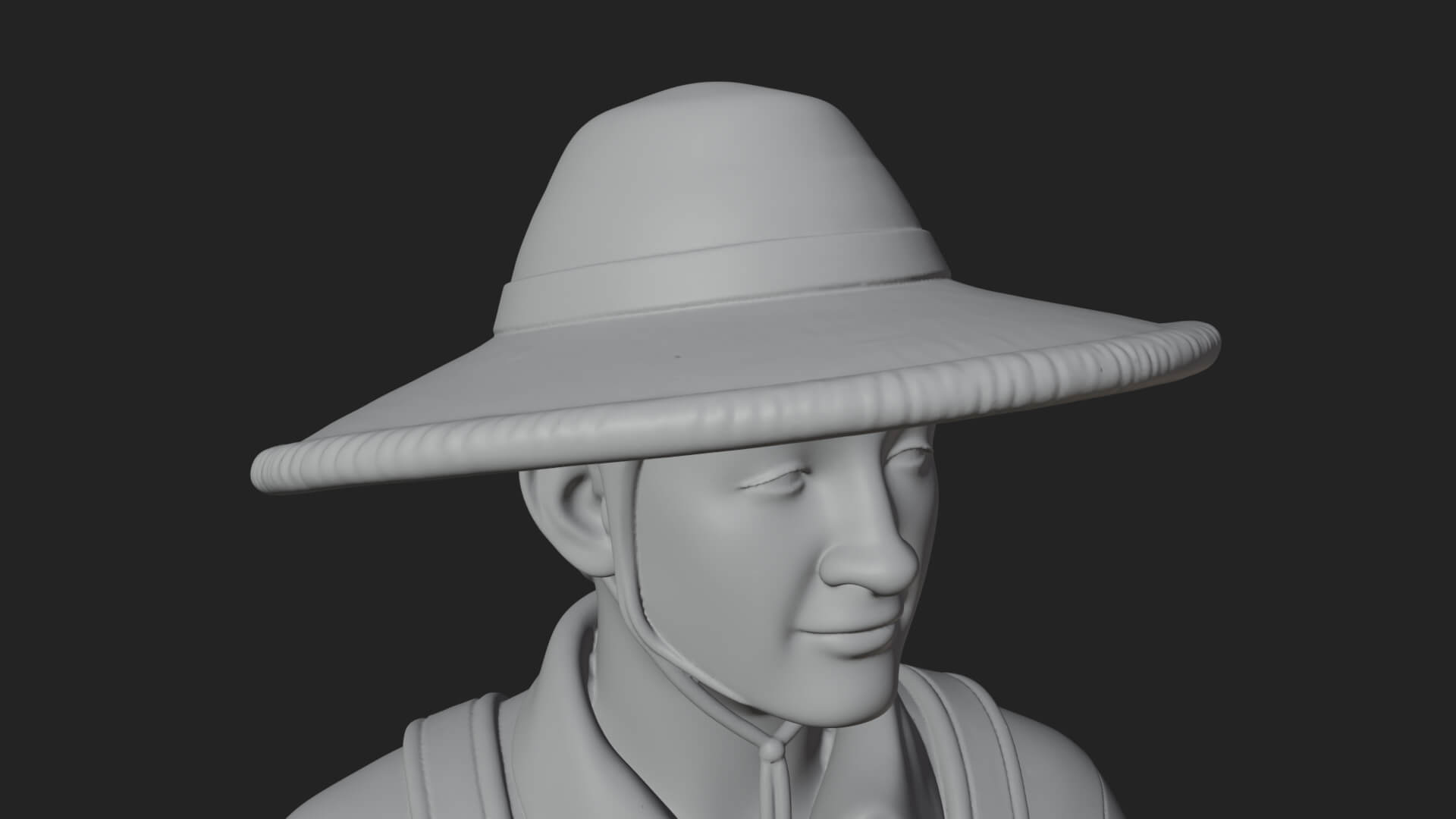 Farmer Man Statue Design 10 3D Print Model 3D Model