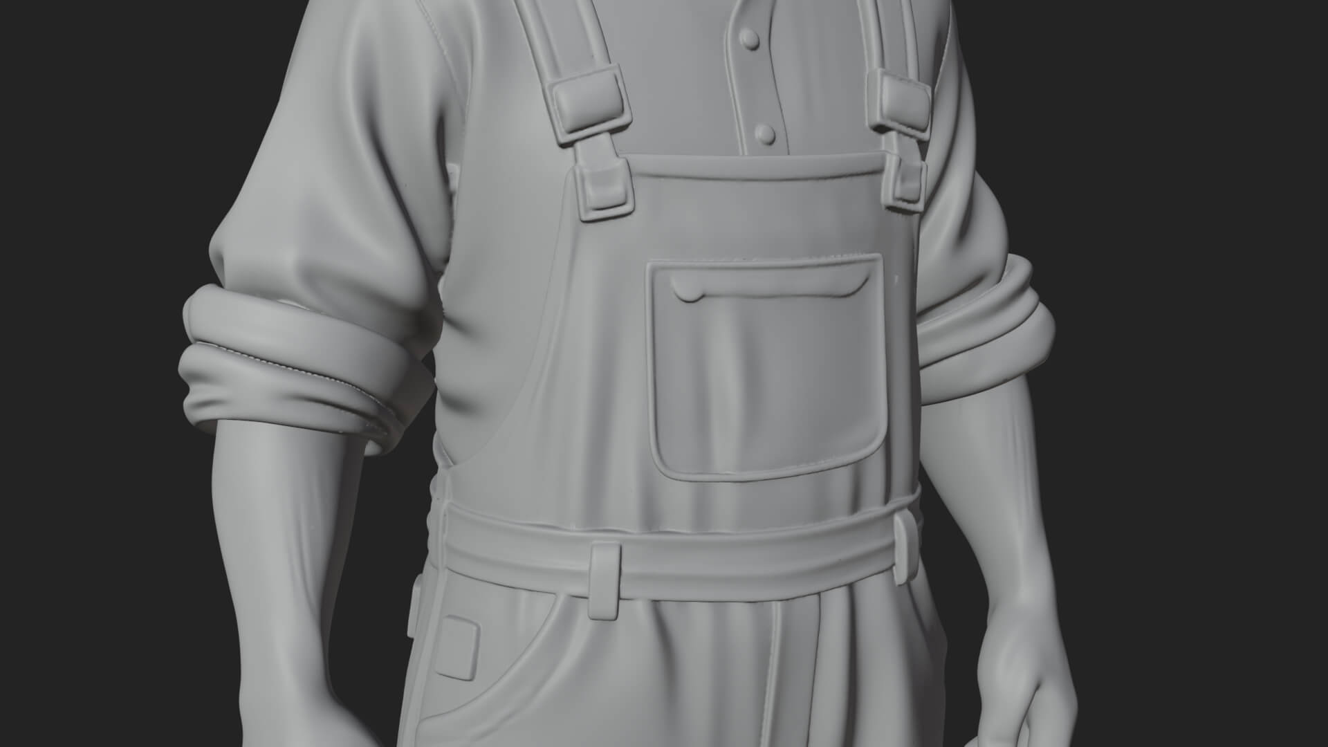 Farmer Man Statue Design 11 3D Print Model 3D Model