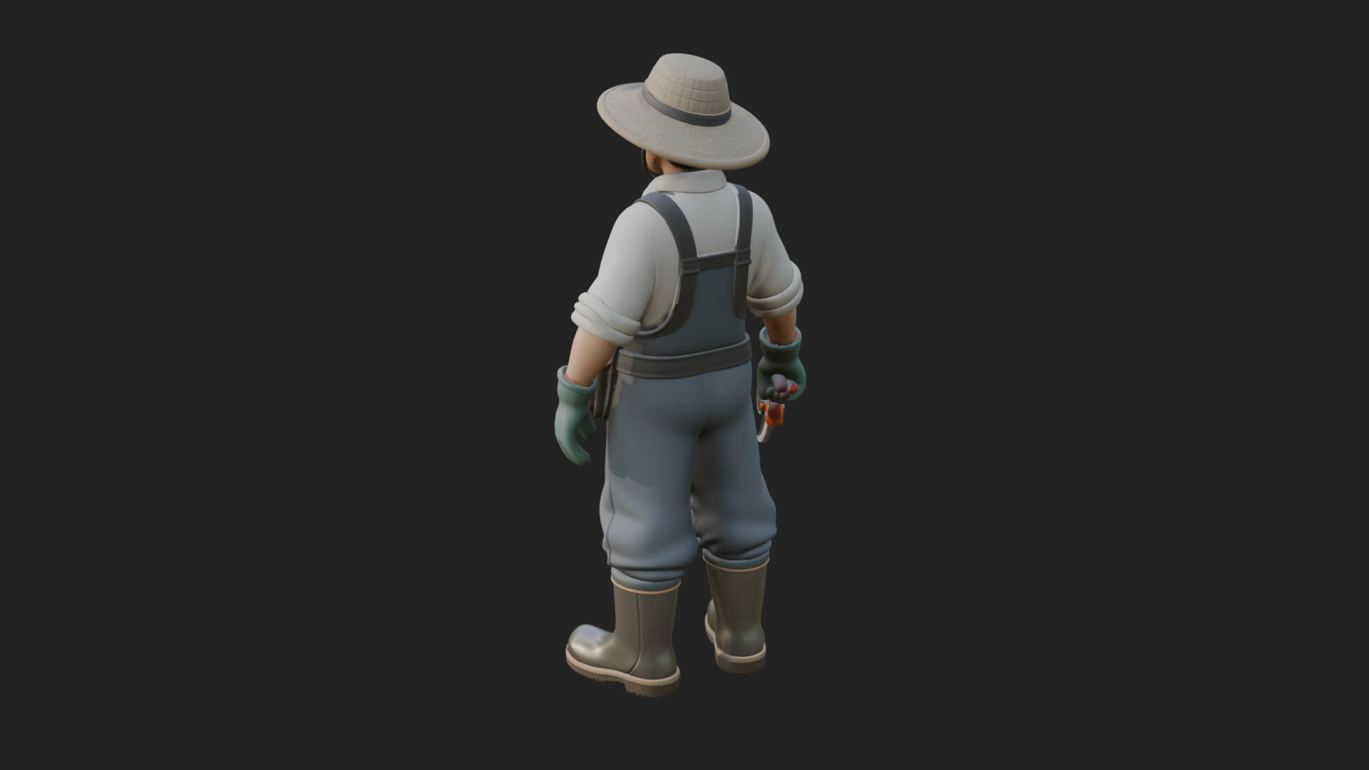 Farmer Man Statue Design 12 3D Print Model 3D Model