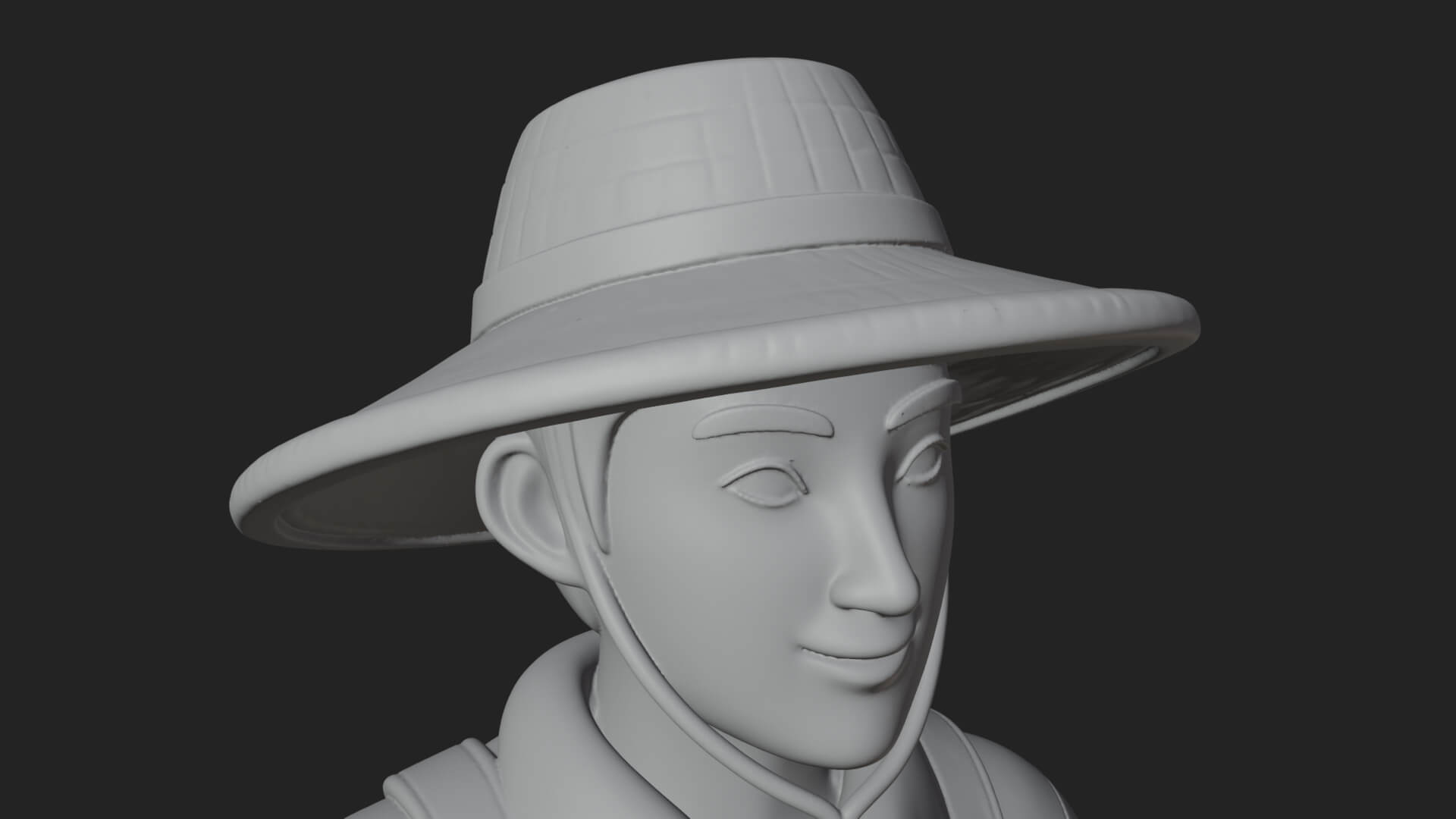 Farmer Man Statue Design 12 3D Print Model 3D Model