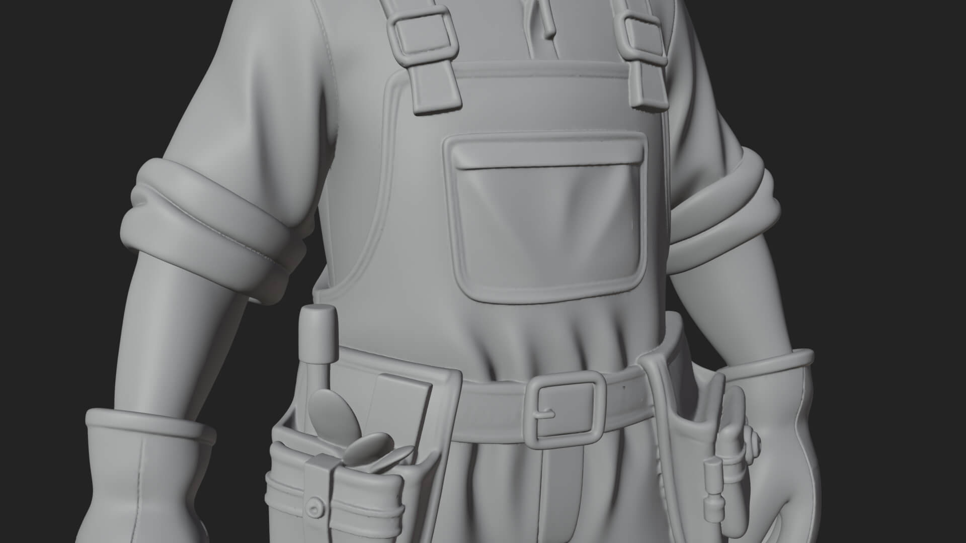 Farmer Man Statue Design 12 3D Print Model 3D Model
