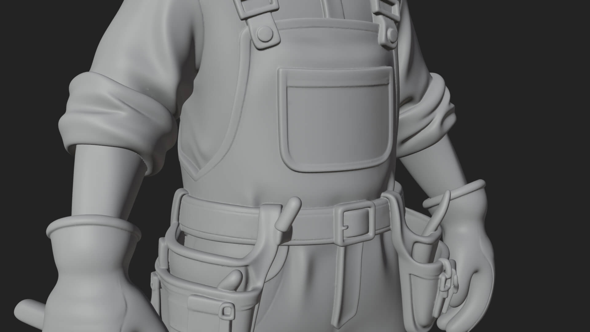 Farmer Man Statue Design 5 3D Print Model 3D Model