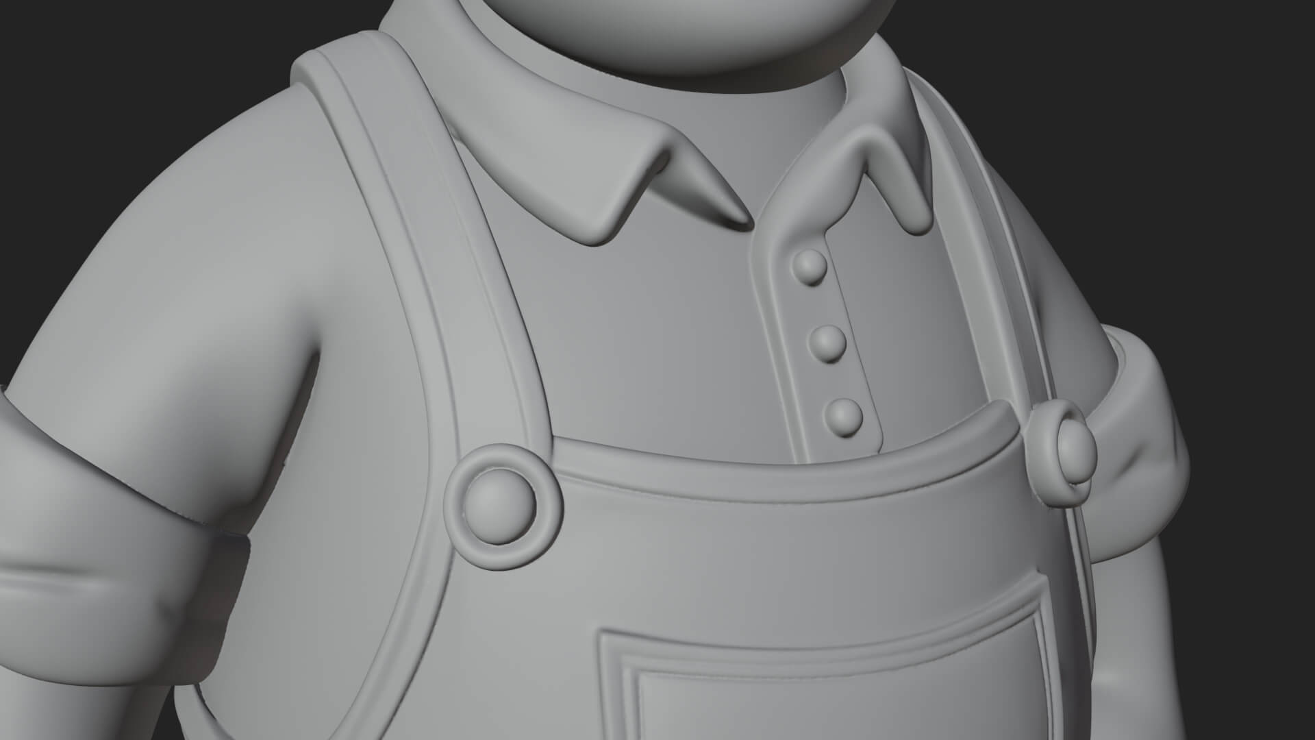 Farmer Man Statue Design 6 3D Print Model 3D Model