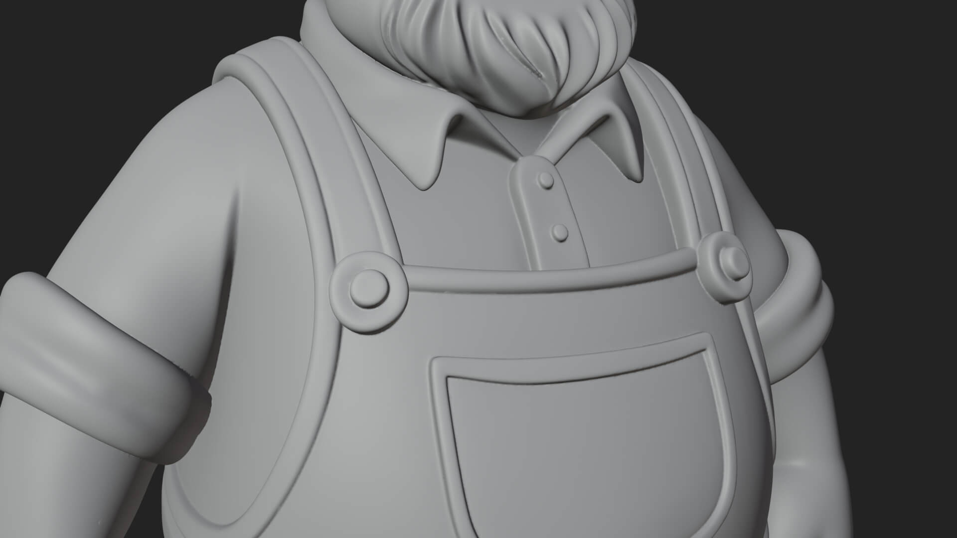 Farmer Man Statue Design 7 3D Print Model 3D Model