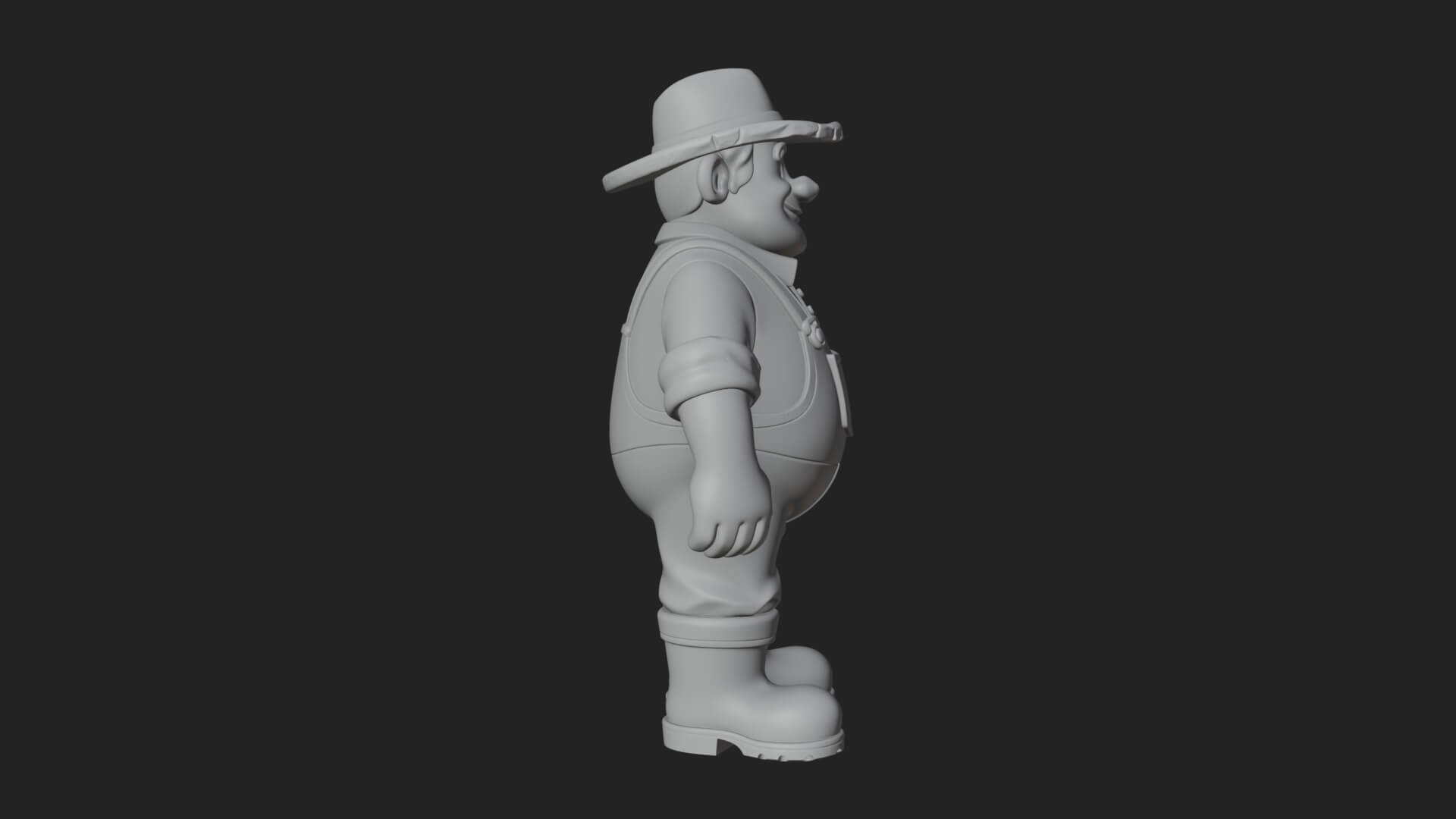 Farmer Man Statue Design 8 3D Print Model 3D Model
