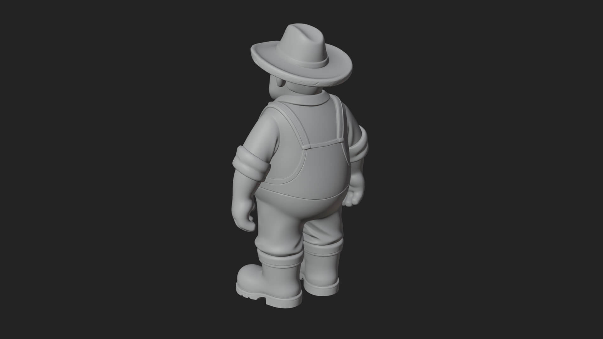 Farmer Man Statue Design 8 3D Print Model 3D Model