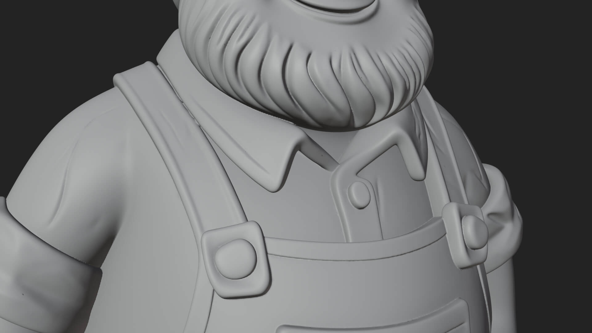 Farmer Man Statue Design 9 3d Print Model 3D Model