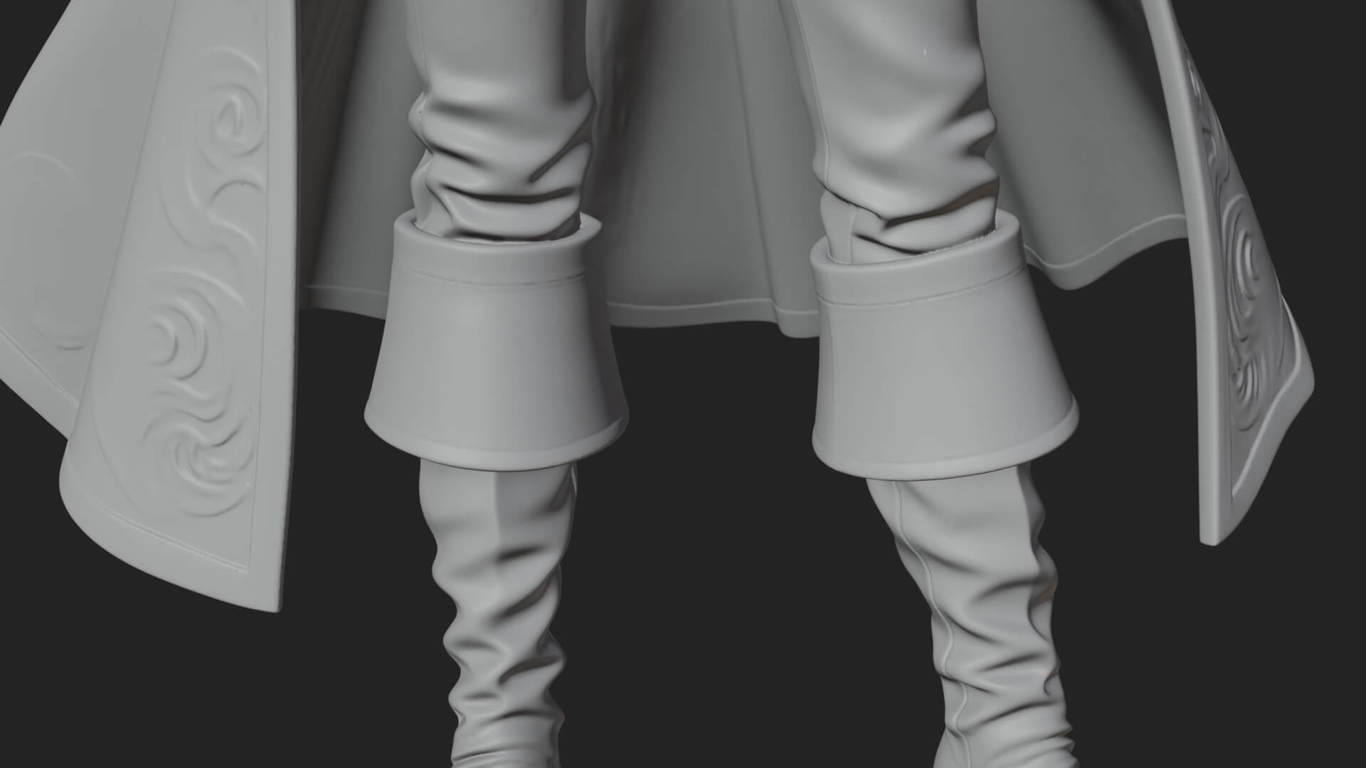 Female Pirate Captain Statue Design 5 3D Print Model 3D Model