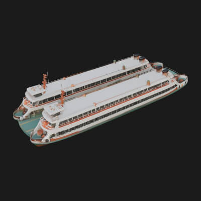 Ferry Ship Model Design 7 3D Print Model