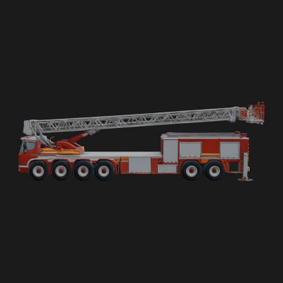 Fire Engine Model Design 16 3D Print Model