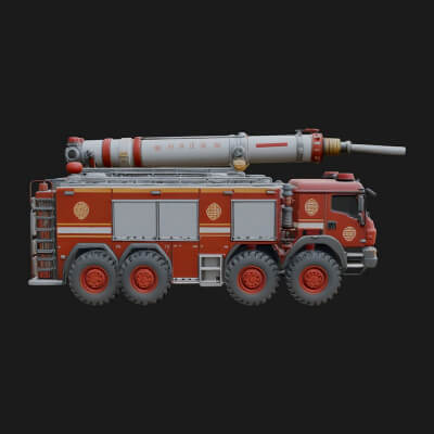 Fire Engine Model Design 21 3D Print Model