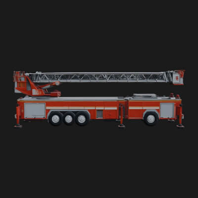 Fire Engine Model Design 25 3D Print Model