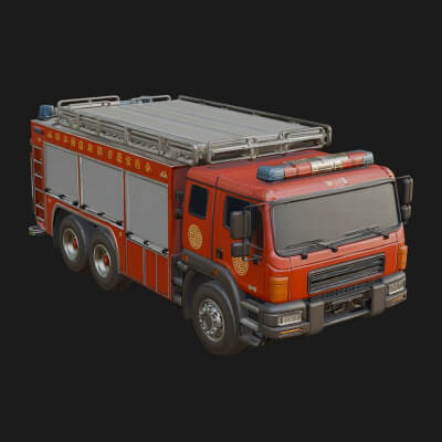 Fire Engine Model Design 9 3D Print Model