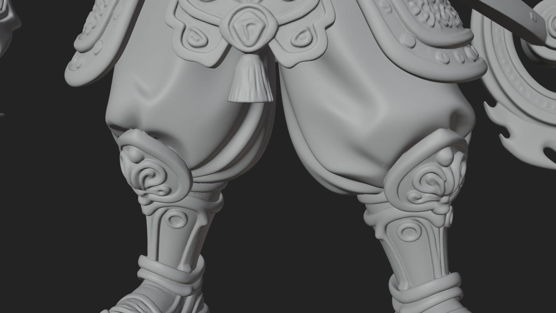 Fire Ring Boy Deity Statue Design 1 3D Print Model 3D Model
