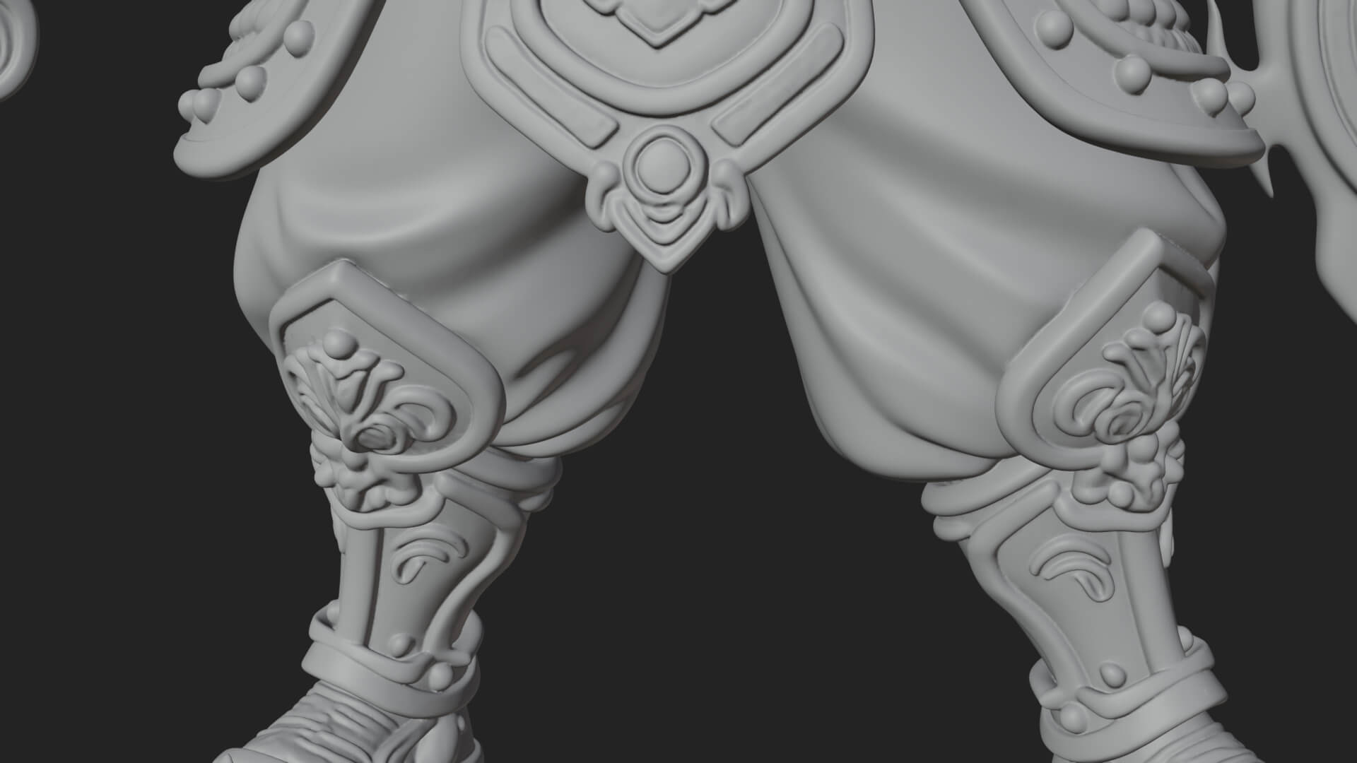 Fire Ring Boy Deity Statue Design 2 3D Print Model 3D Model