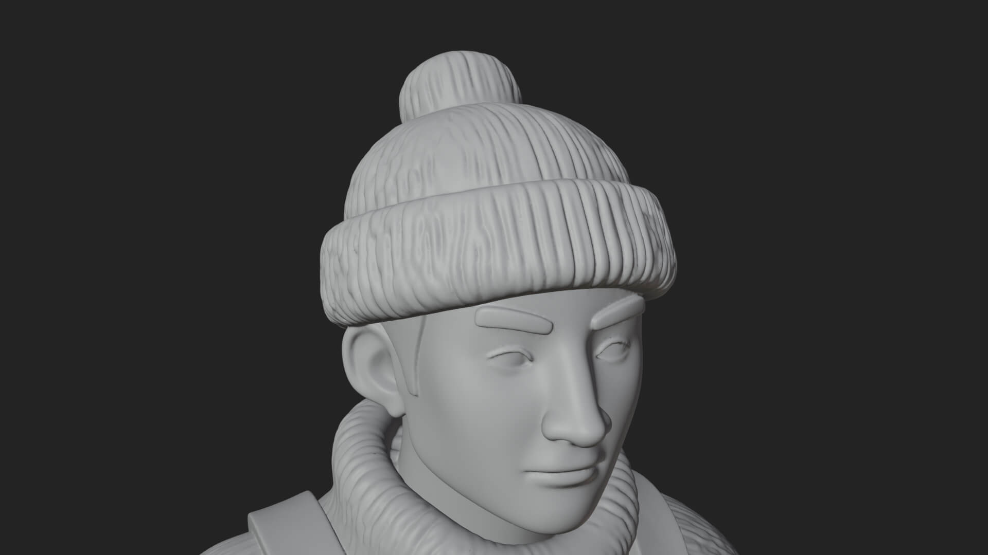 Fisherman Man Statue Design 5 3D Print Model 3D Model