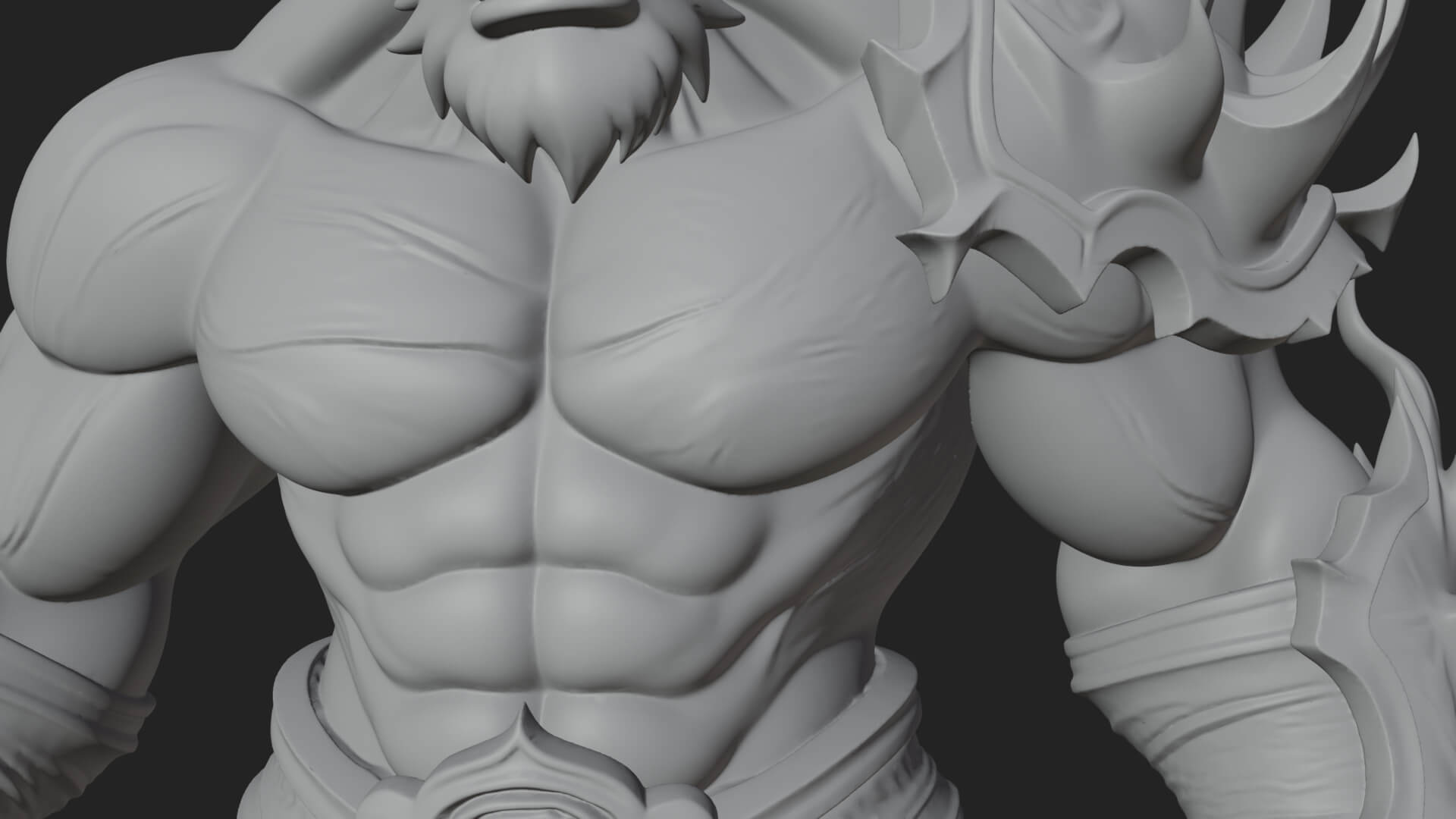 Flame Armored Demon Statue Design 3 3D Print Model 3D Model