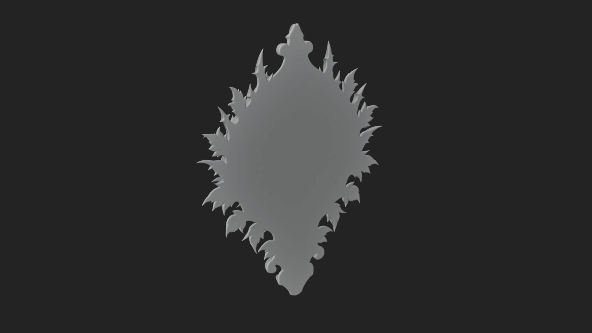 Flame Framed Skull Plaque Design 1 3D Print Model 3D Model
