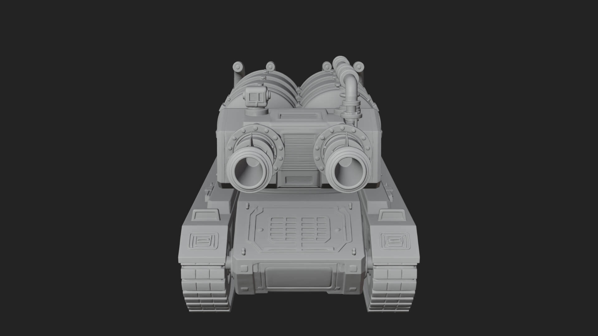 Flame Projector Tank Model Design 1 3D Print Model 3D Model