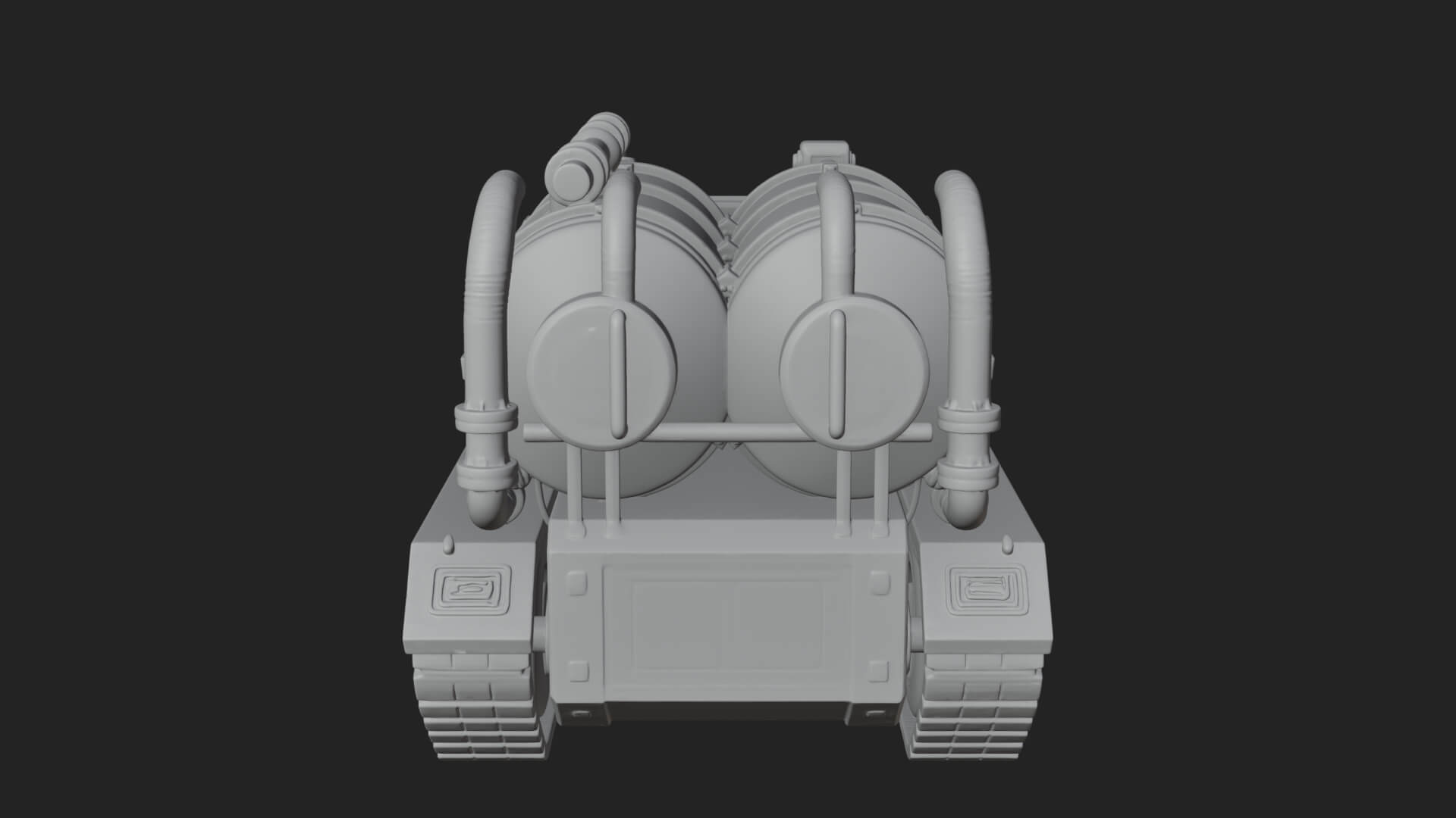 Flame Projector Tank Model Design 1 3D Print Model 3D Model