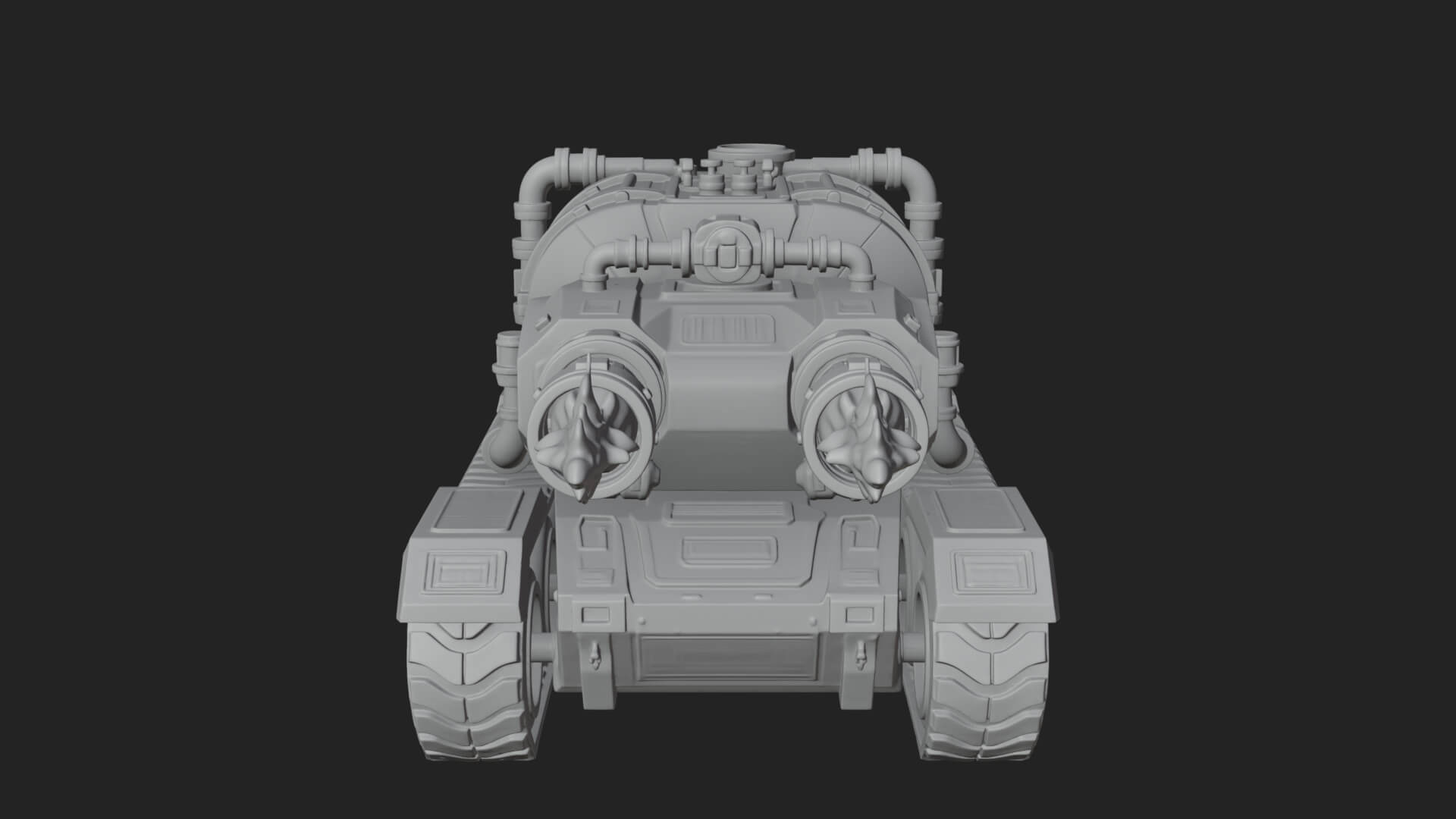 Flame Projector Tank Model Design 2 3D Print Model 3D Model