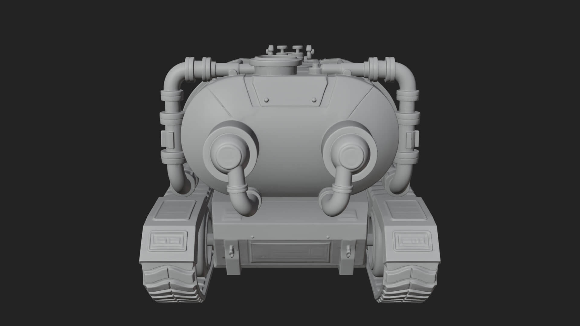 Flame Projector Tank Model Design 2 3D Print Model 3D Model