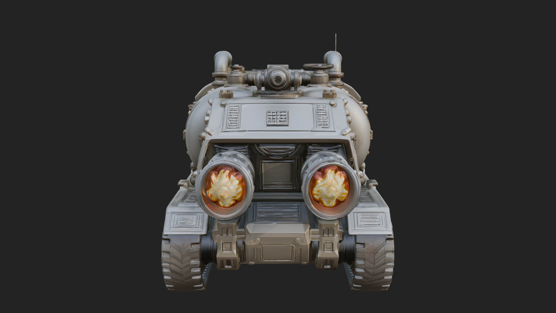 Flame Projector Tank Model Design 3 3D Print Model 3D Model