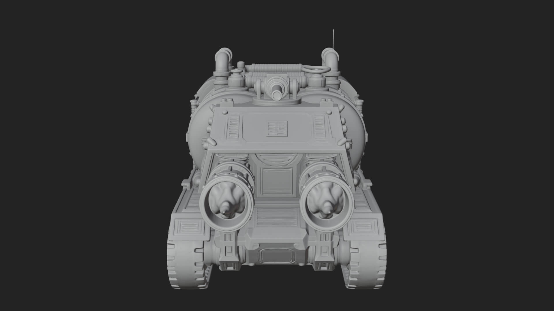 Flame Projector Tank Model Design 3 3D Print Model 3D Model