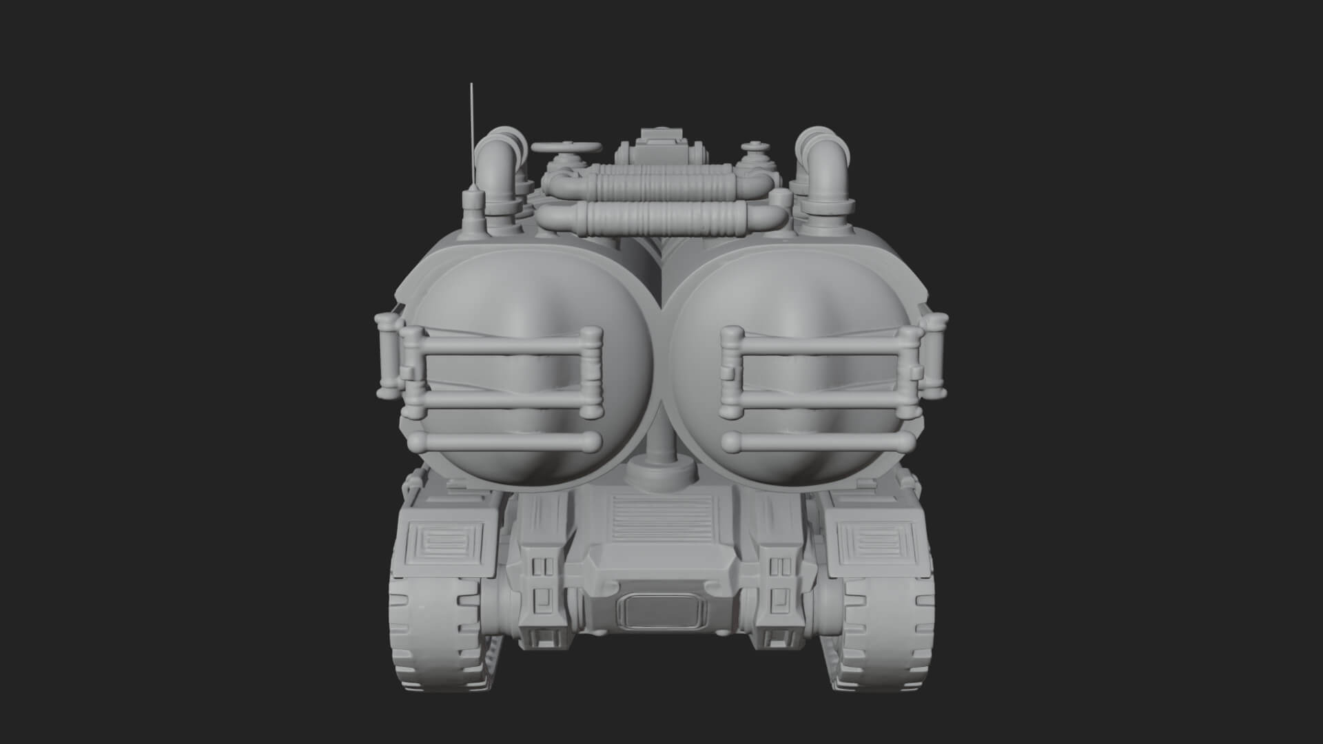 Flame Projector Tank Model Design 3 3D Print Model 3D Model