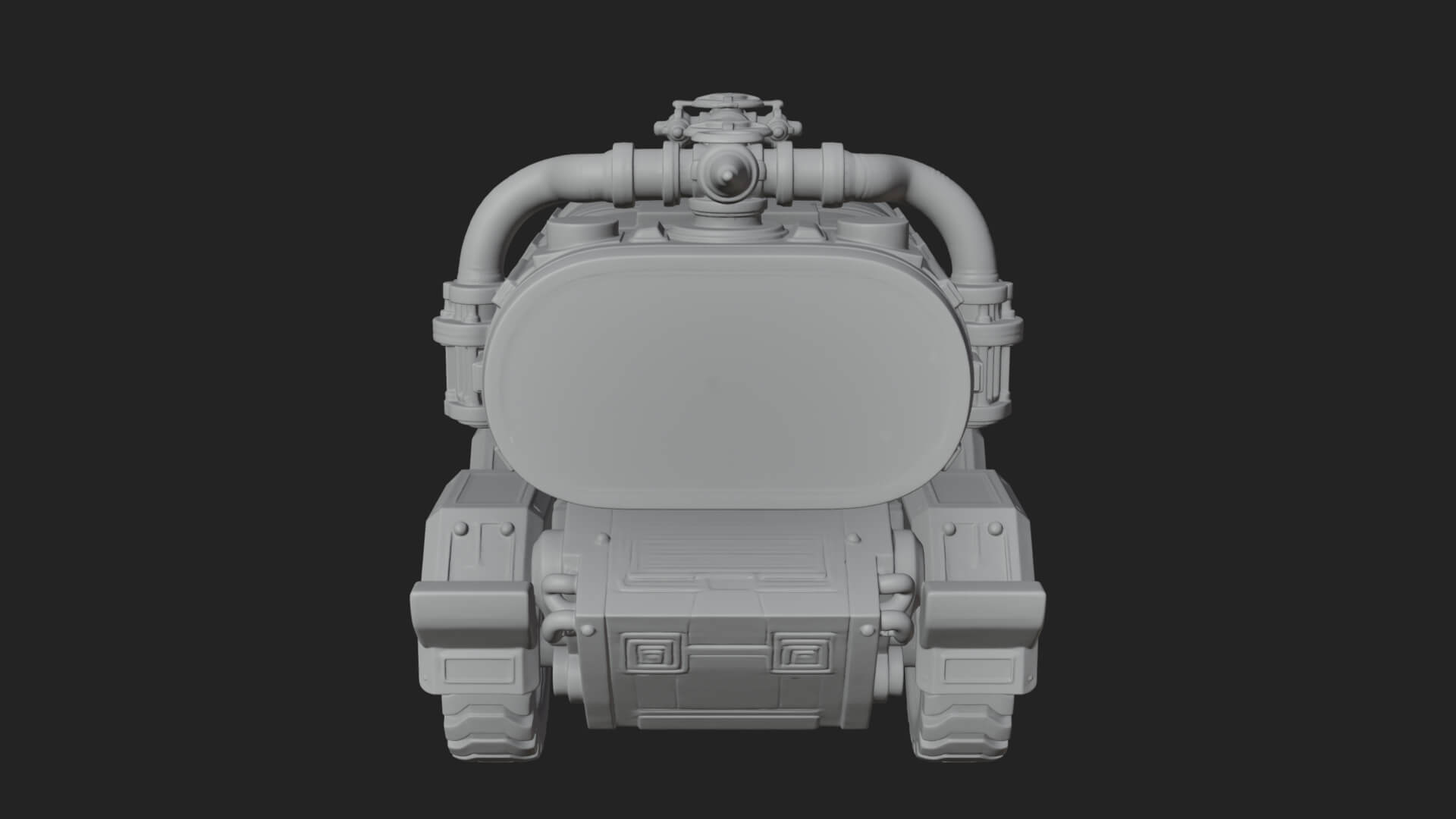 Flame Projector Tank Model Design 4 3D Print Model 3D Model
