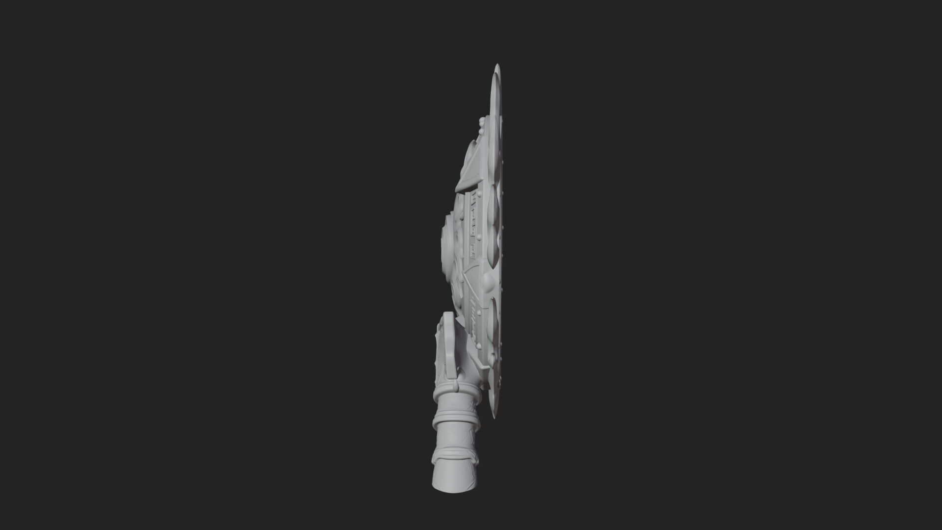Flame Ringed Shield Model Design 4 3D Print Model 3D Model